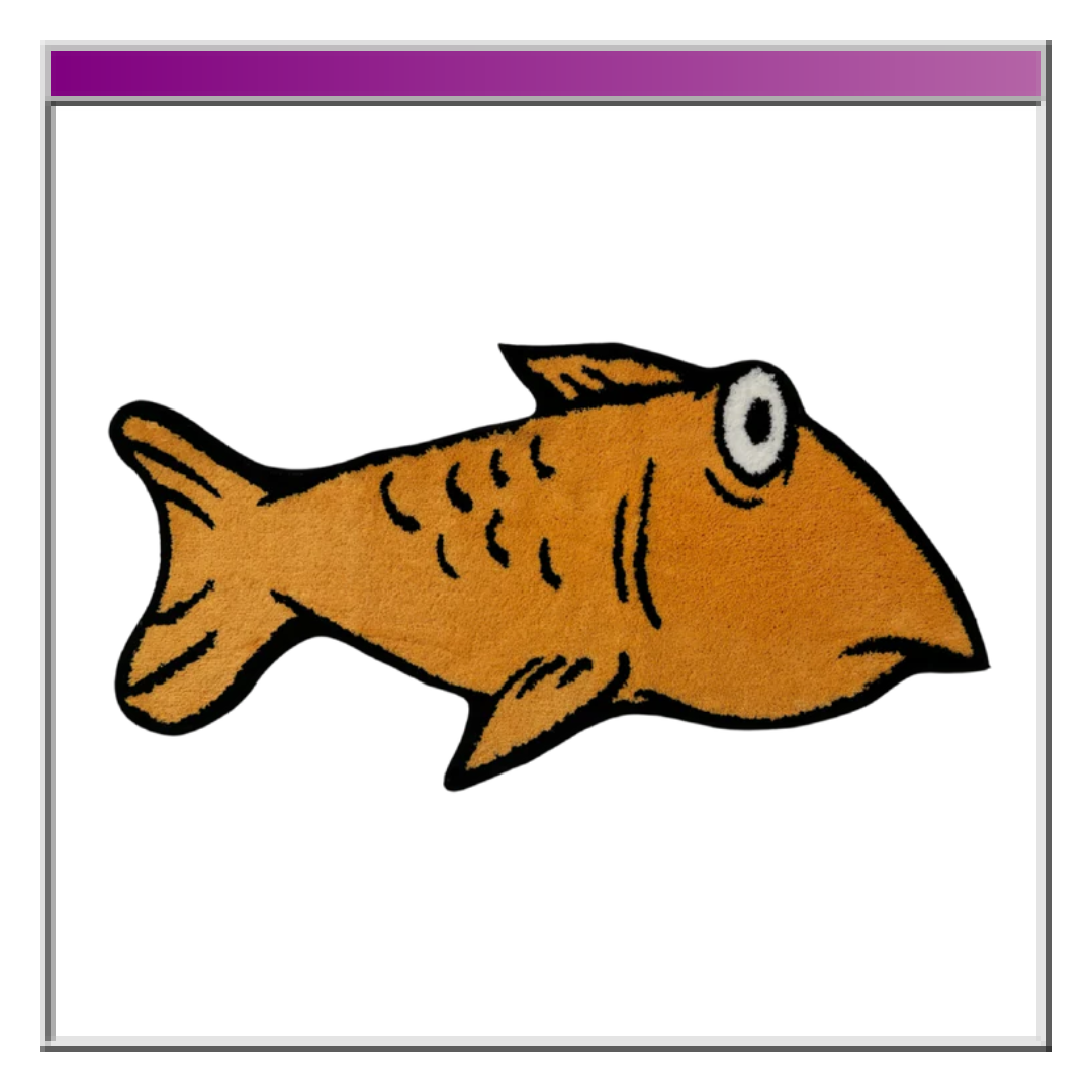 Fluffy Fish Rug ( FREE GIFTS INCLUDED )