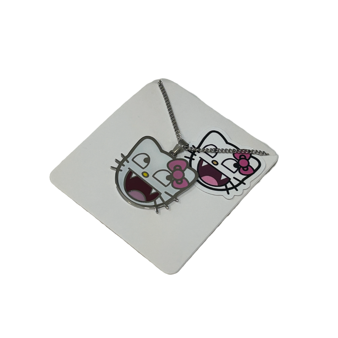 Epic Kitty Necklace + FREE STICKERS