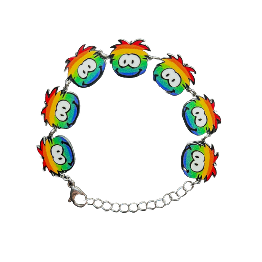 Rainbow Puffle Bracelet